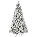 9' Full Flocked Pine Christmas Tree