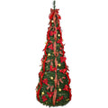 7' Full Pine Christmas Tree With Decorations